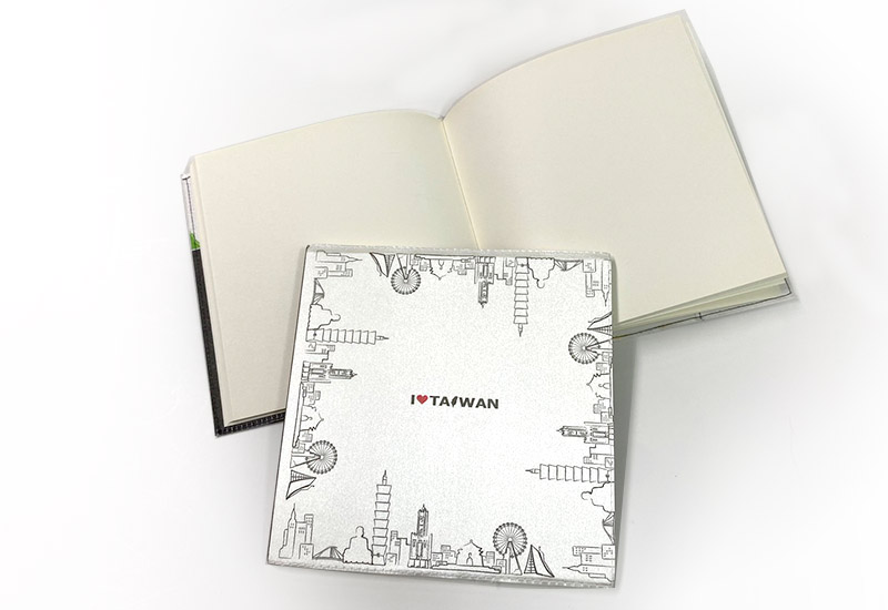 印象台灣 絲質筆記本-黑白建築B款